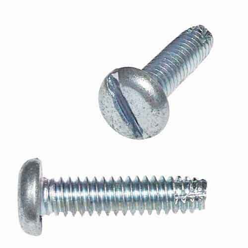PTC61 #6-32 X 1" Pan Head, Slotted, Thread Cutting Screw, Type-F, Zinc